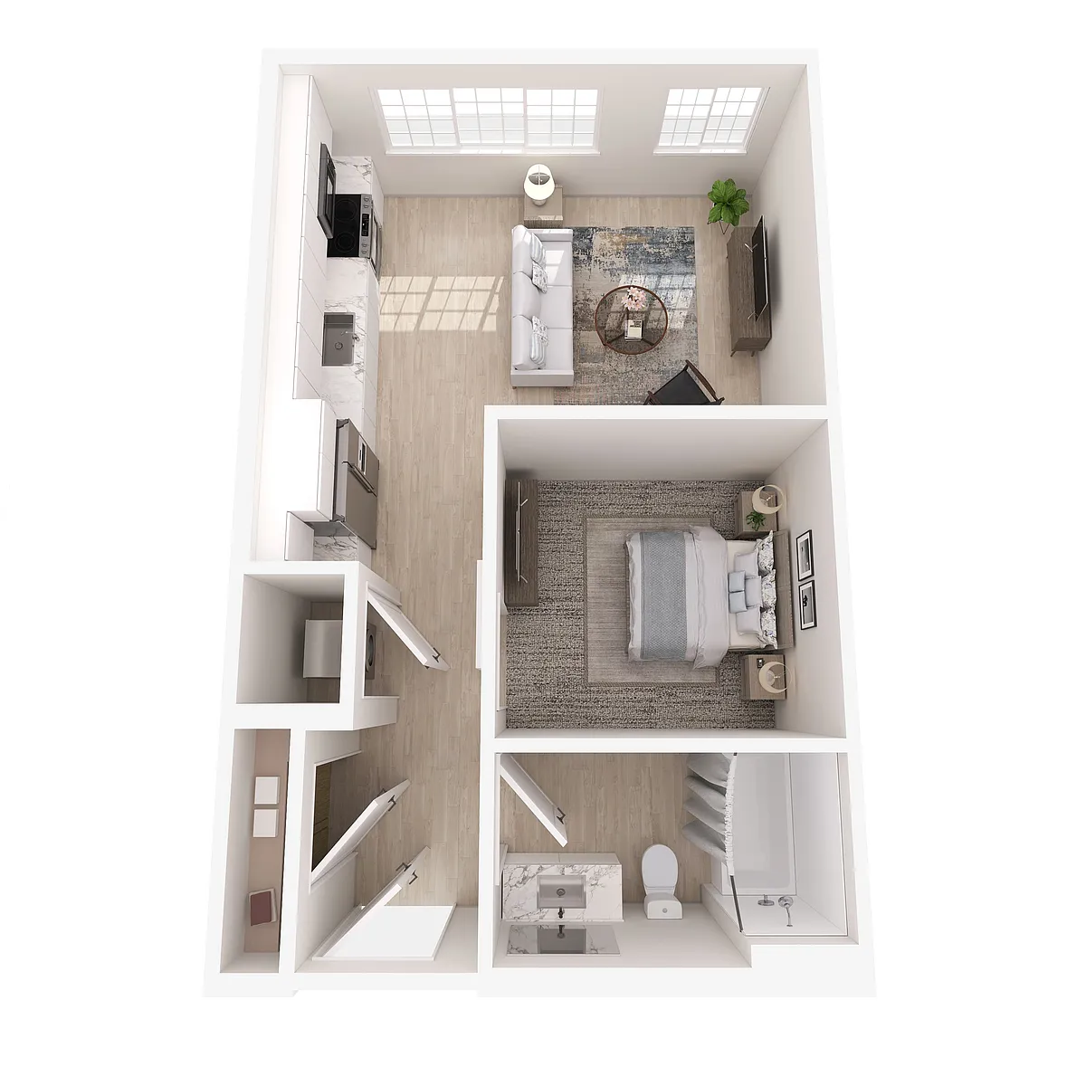 Floor plan Cartgate (Studio)