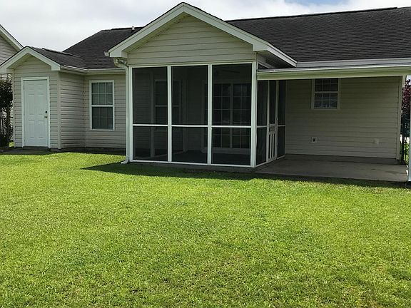 Back patio & very large yard