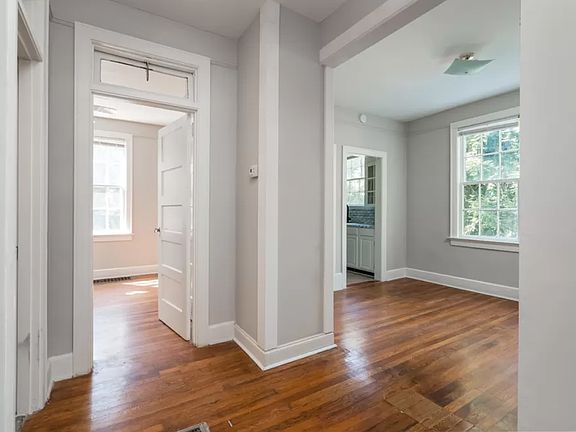 Area opening to great room, kitchen, and bedroom