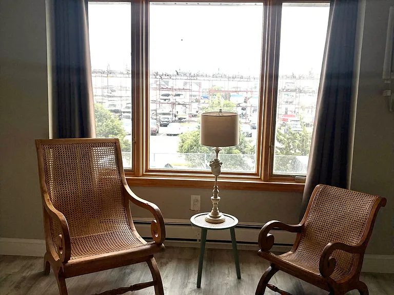 Enjoy the views from the oversized window.