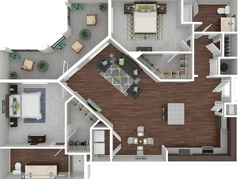 Tradition floor plan Junction Six Forks