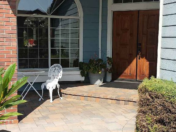 Entry way with seating area