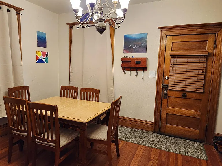Main entrance off dining room