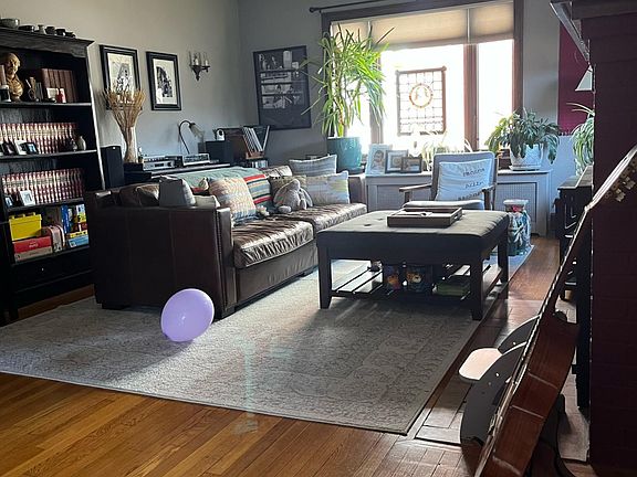 Living room from dining room view
