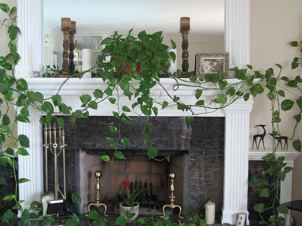 custom made fireplace in the living room