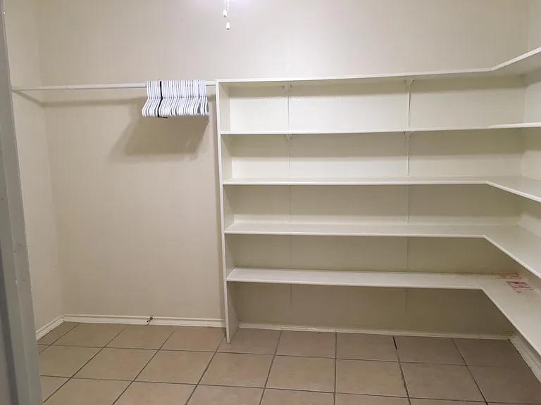 Walk-in pantry with laundry connections