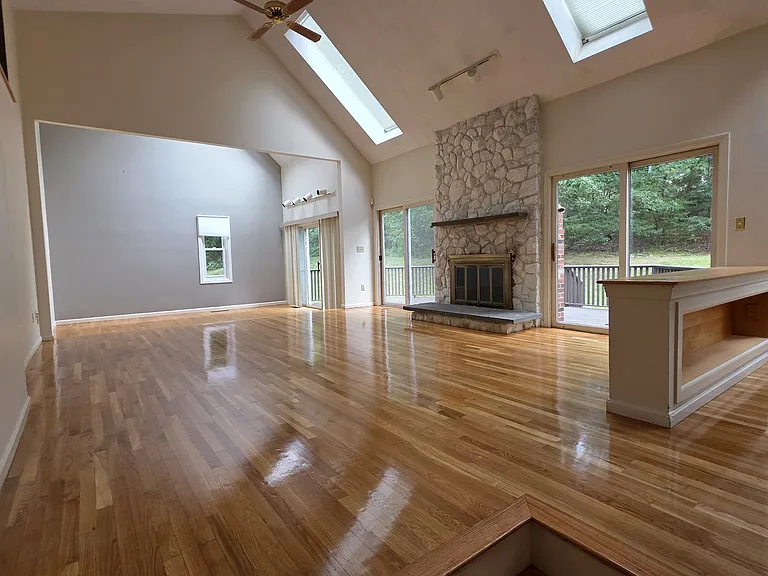Family room fire place