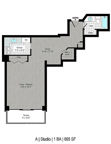 Floor plan Studio