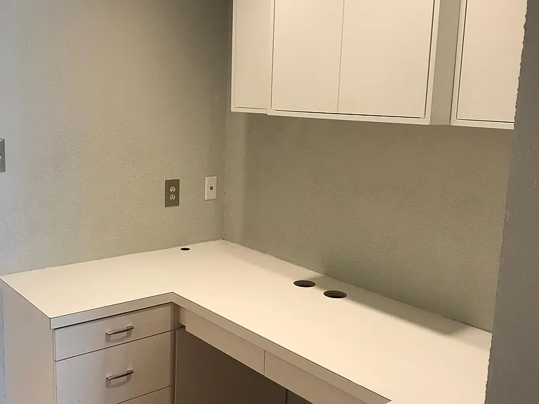 Desk Area and Storage