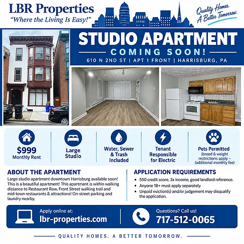 Floor plan 610 North 2nd Street - 1-Front