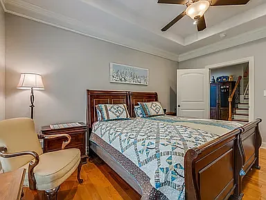 Primary Bedroom with Tray Ceiling