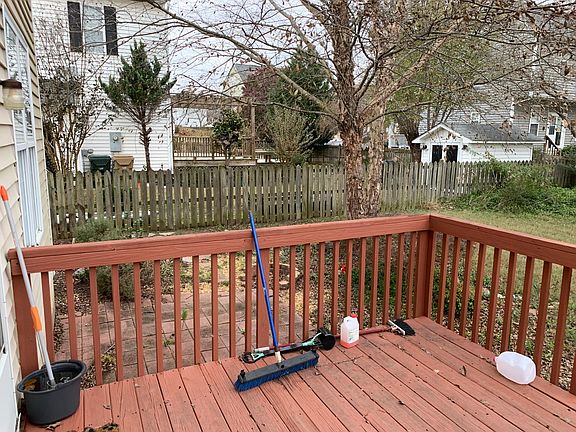 backyard looking to the left side of the yard (excuse the mess)