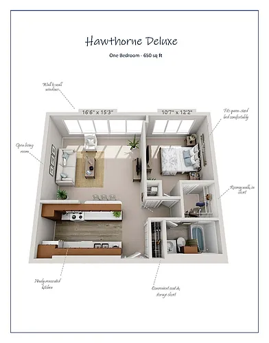 Floor plan Hawthorne Deluxe