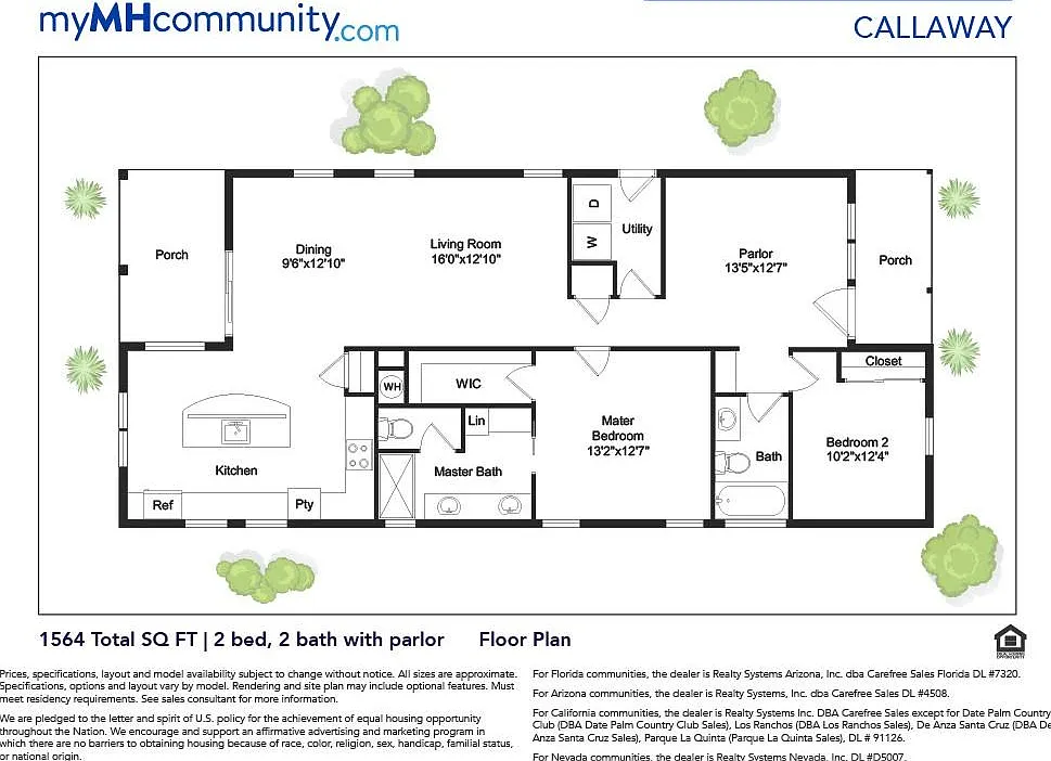 2 bed, 2.0 bath, 1564 sqft, $1,849 — Photo 2