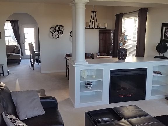 Living Room With Fireplace