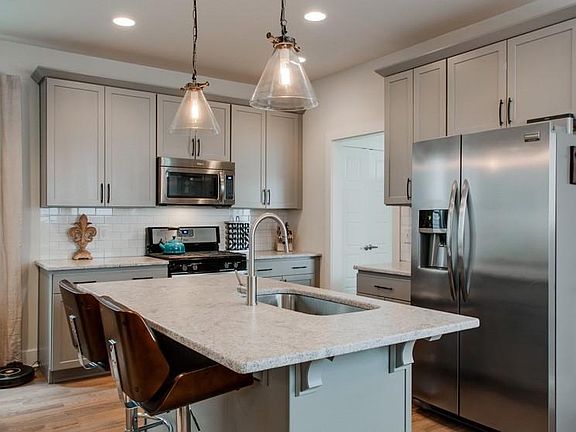Open kitchen with island seating
