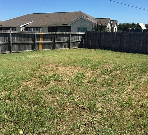 Large back yard.