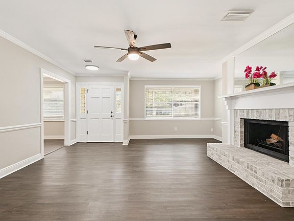 Living area looking towards the front door