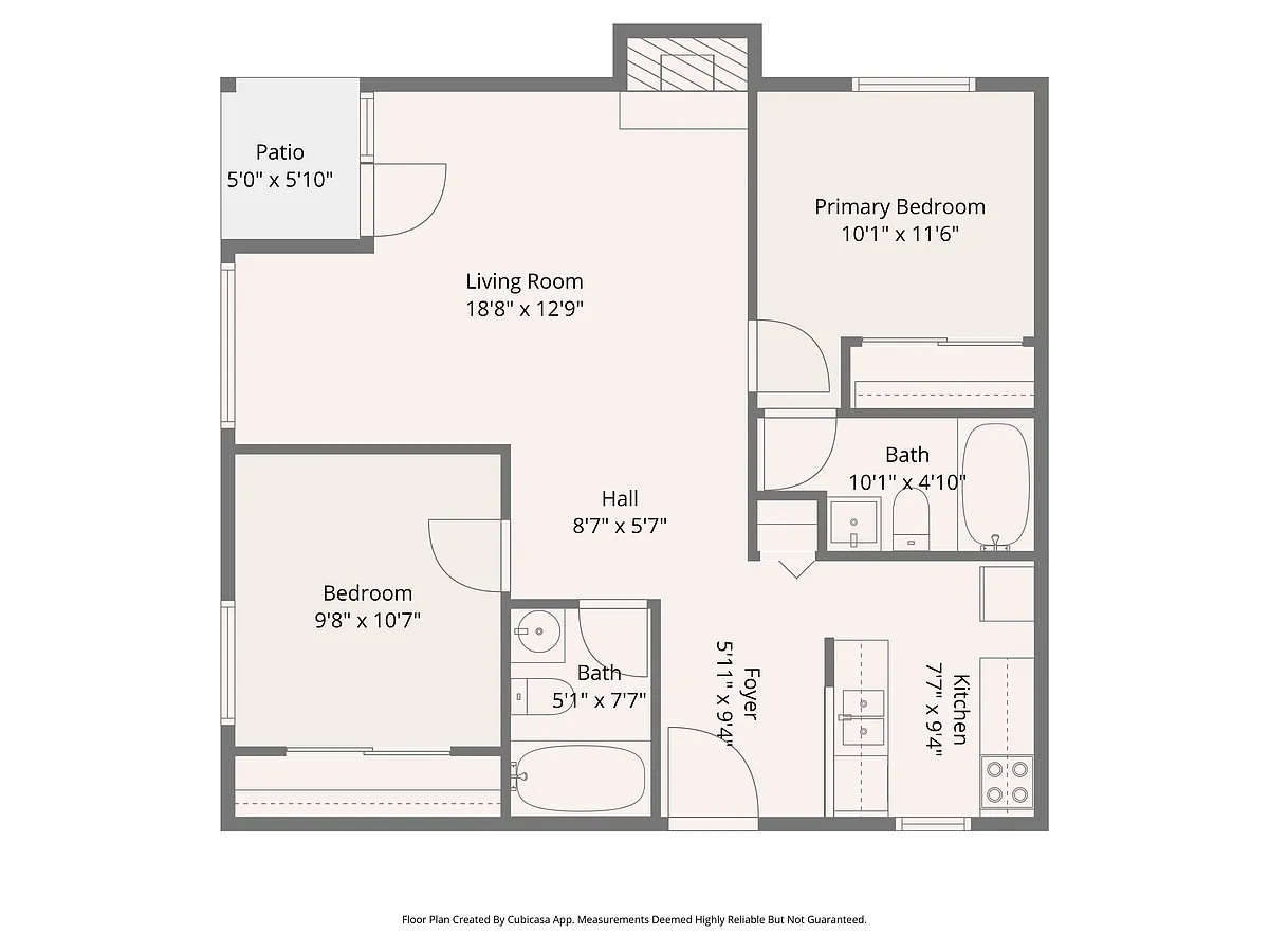 Floor plan Two Bed