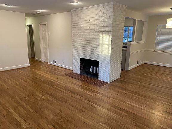 Living room and dining room