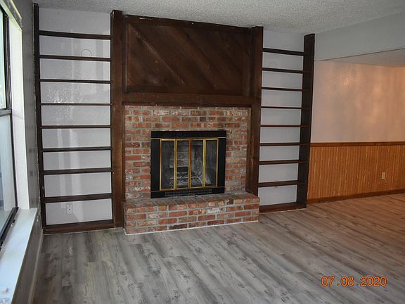 Living room and adjoining dining room