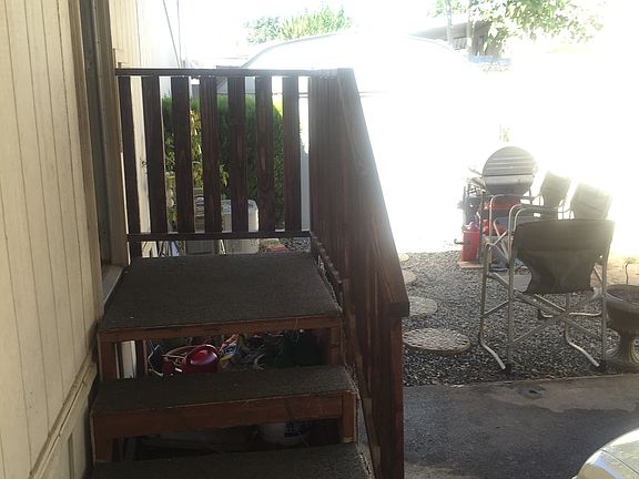 Custom Steps With Wood Rail