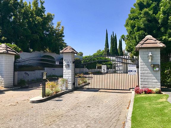 Entrance to the gated community