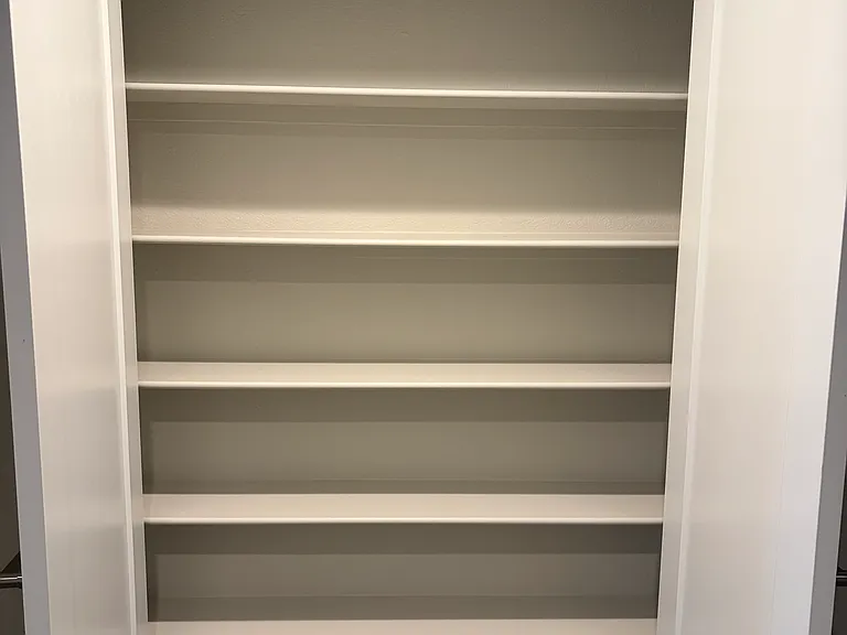 Basement linen closet