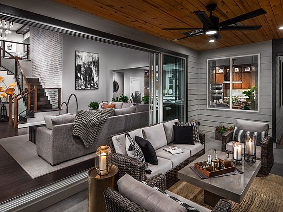 Seamless indoor outdoor living may be available