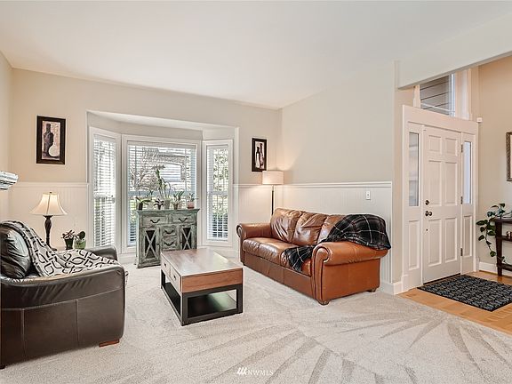 Welcome your guests in this formal living area. 