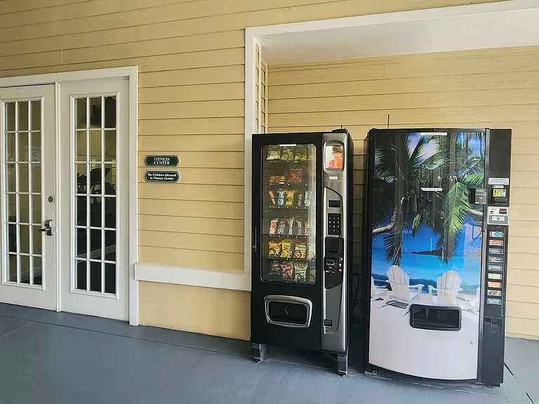 Vending Machines outside Fitness Center