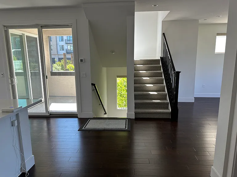 Second floor balcony and stairs