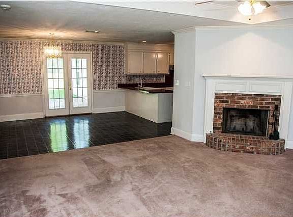 View of the 2 car garage