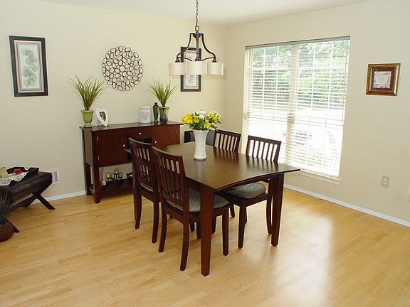 Dining room with hardwood floors