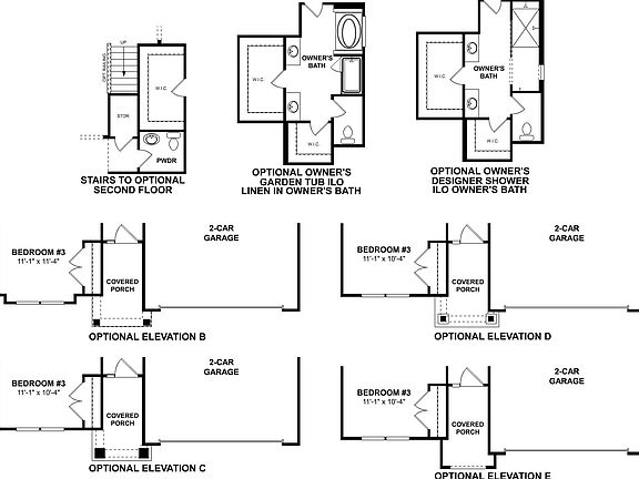 Meadow First Floor Options