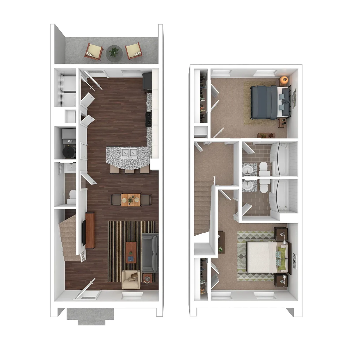 Floor plan Duplicity Townhome