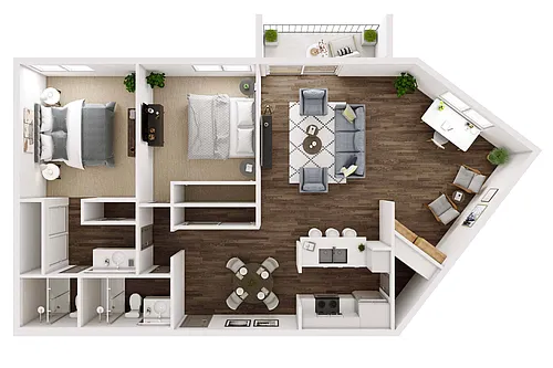 Floor plan TMA 2+2