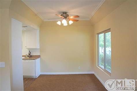 Dining Area has Ceiling fan off Kitchen