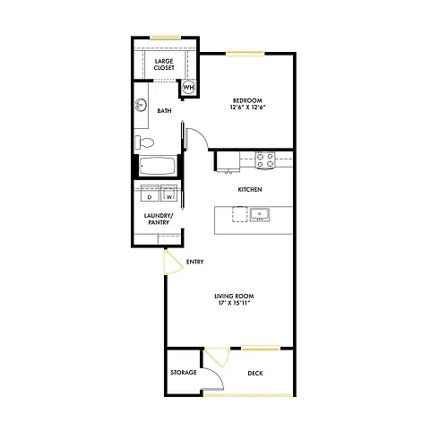 Floor plan South A3 1x1 Brand New