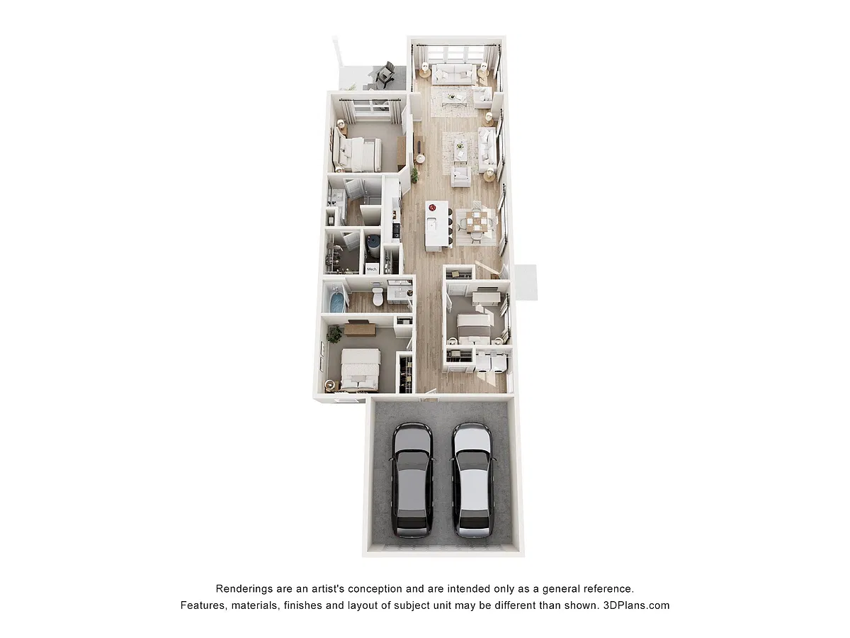Floor plan Dartmouth III w/ Sunroom