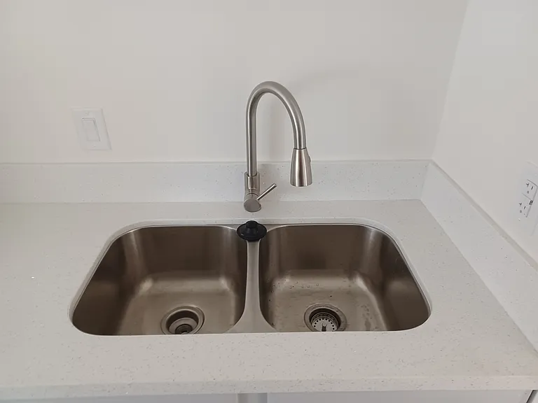 Quartz countertops and new fixtures