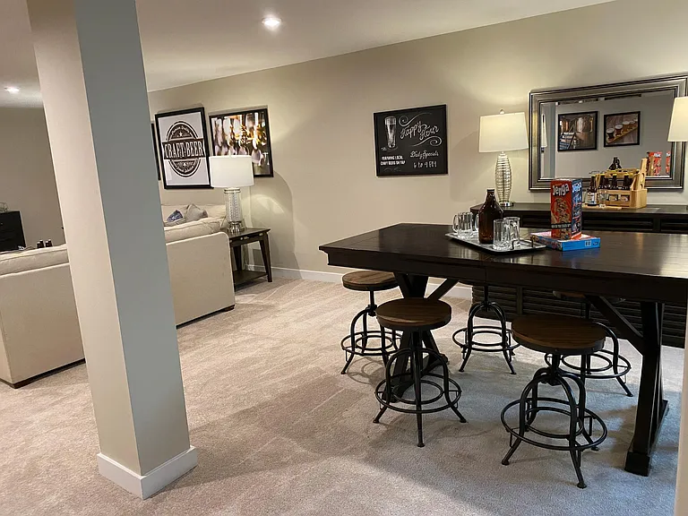 Fully Finished & Spacious Lower Level: Game Night anyone?