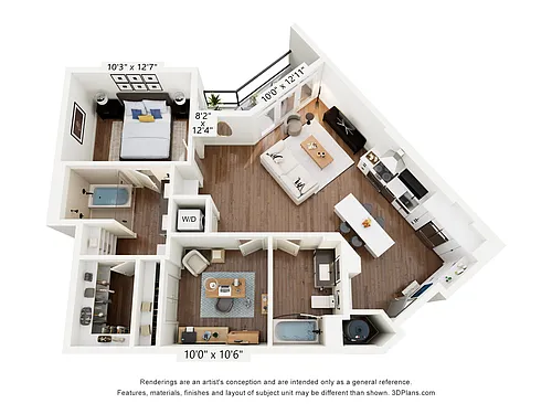 Floor plan A10 + Den