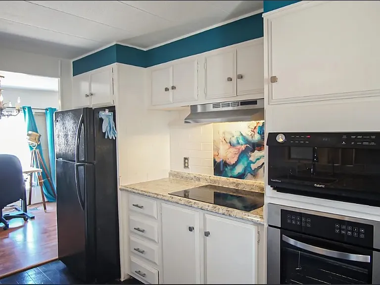 Kitchen - new induction cooktop, oven, and microwave