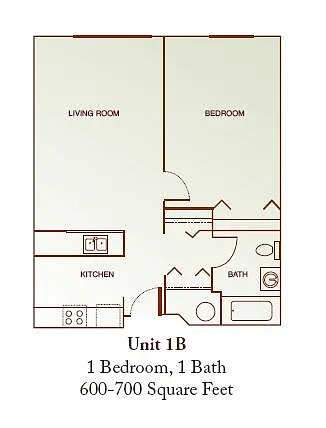 Floor plan One-Bedroom
