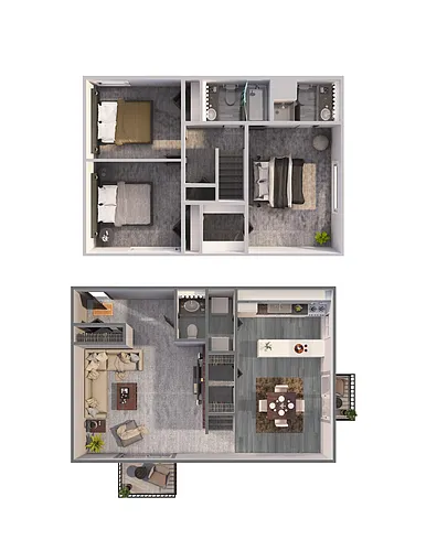 Floor plan The Brandywine Townhome