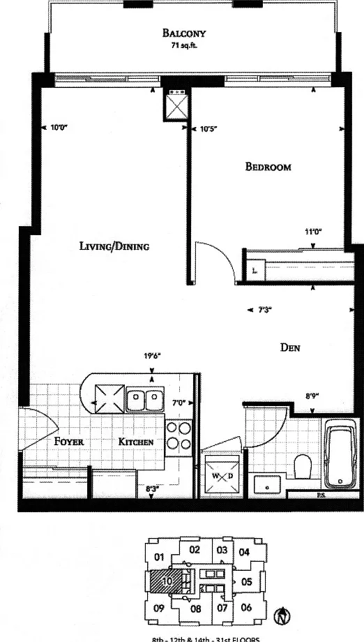 1 bed, 715 sqft, $2,800 — Photo 2