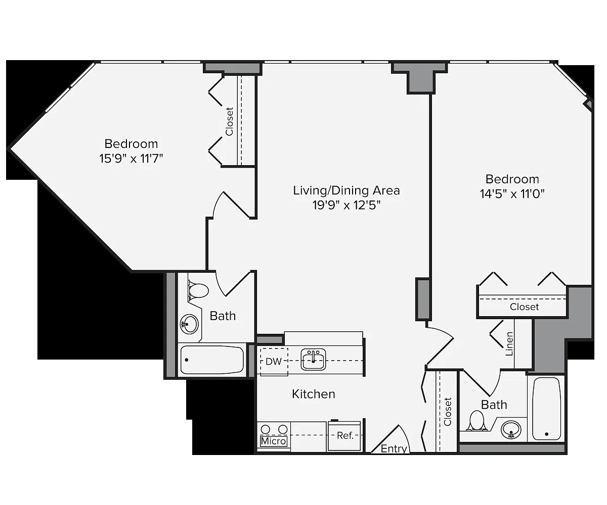 Floor plan B1-1009-Classic