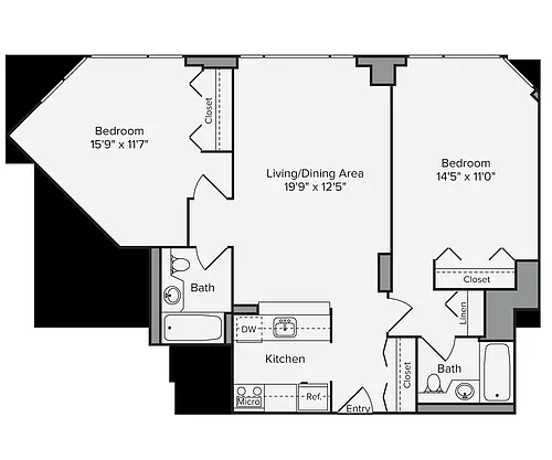 Floor plan B1-1009-Classic