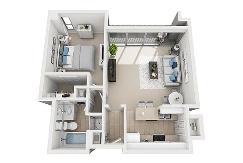 Floor plan Model 1A